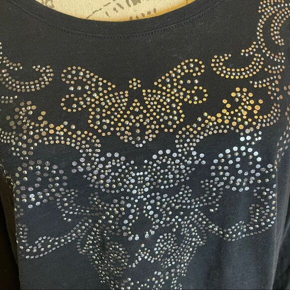Catherine’s black top with gold and silver studs - Picture 3 of 6